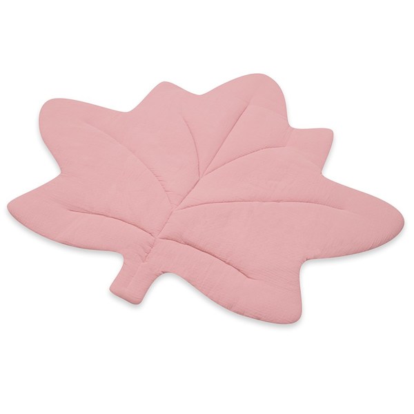 Mušelínová hrací deka New Baby Maple Leaf pink, Růžová