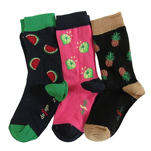 Dětské ponožky 3 páry (DEKL 84), vel. 35-37, barevná