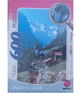 Puzzle Alpine Village, vel. 600 dílků