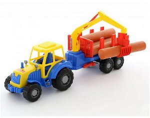 Traktor Mistr - nakladač s kládami