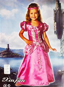 Dětský karnevalový kostým - Princezna růžová
