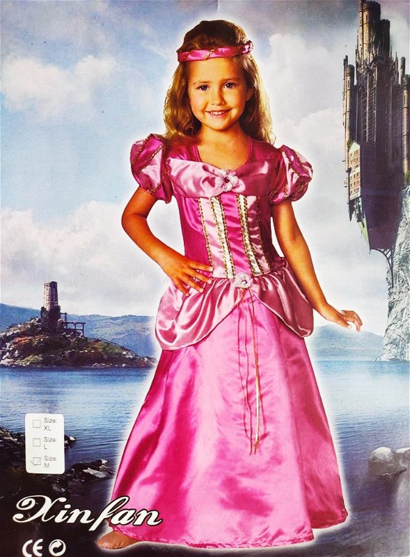 Dětský karnevalový kostým - Princezna růžová