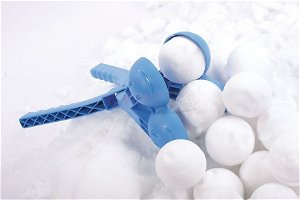 Koulovač  Snowball - výroba sněhových koulí (2 koule)-růžový