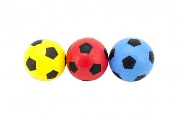 Teddies Míček fotbal guma 12cm 6 barev v síťce