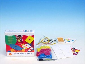 PEXI Tvary, barvy, paměť společenská hra naučná v krabici