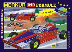 Merkur Toys Stavebnice MERKUR 010 Formule 10 modelů 223ks v krabici 26x18x5cm