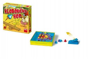 Dino Klouboučku hop! společenská hra v krabici 23x23x5cm