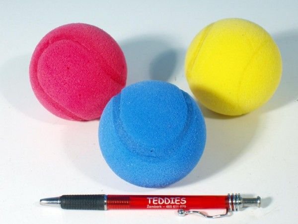 LORI Soft míč na soft tenis pěnový průměr 7cm asst 3 barvy