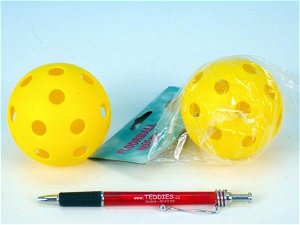 UNISON Floorball míč plast průměr 7,5cm asst 2 barvy v sáčku