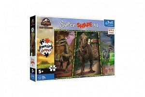 Trefl Puzzle 104 XL Super Shape Barevní dinosauři/Jurassic World 60x40cm v krabici 40x27x6cm