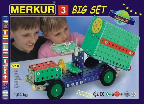 Merkur Toys Stavebnice MERKUR 3 30 modelů 307ks v krabici 36x26,5x5,5cm