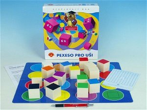 PEXI Pexeso pro uši společenská hra v krabici 24,5x25,5x6cm