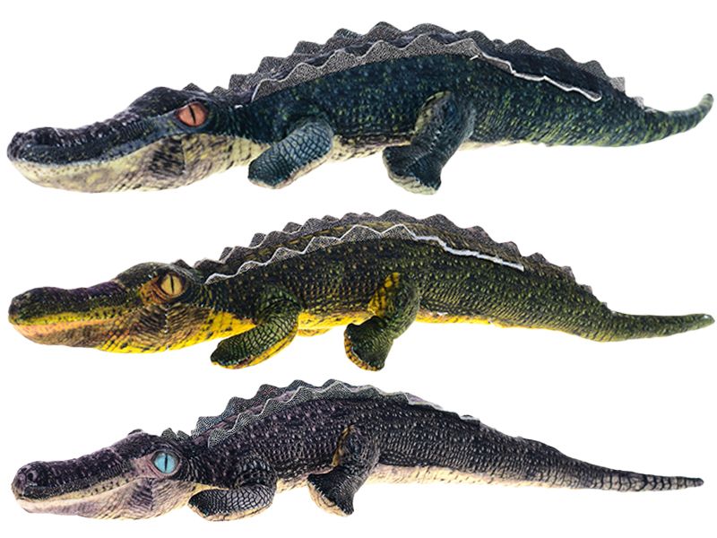 Mikro Trading Krokodýl plyšový 52cm 3barvy 0m+