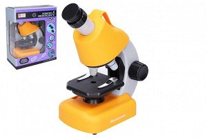Wiky Mikroskop s doplňky plast 15x22cm na baterie se světlem v krabici 23x29x12cm