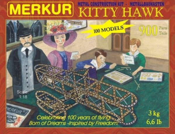 Merkur Toys Stavebnice MERKUR Kitty Hawk 100 modelů 900ks v krabici