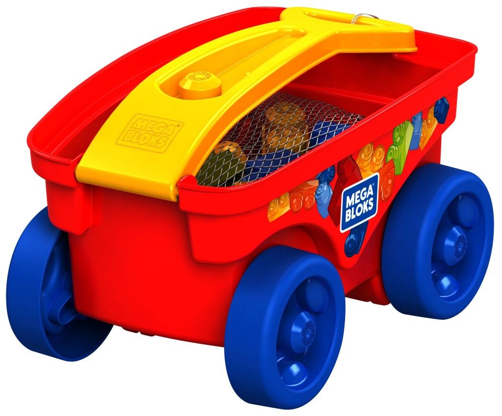 Mattel Kostky Mega Bloks ve vozíčku