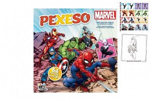 Jiri Models Pexeso v sešitu 64ks Marvel 21,5x21,5cm