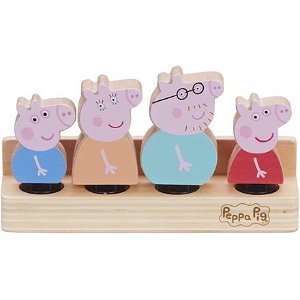 Character dřevěné figurky Prasátko Peppa s rodinou
