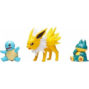 WCT Pokémon figurky Jolteon, Squirtle a Munchlax