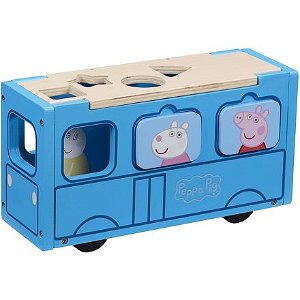 TM Toys Prasátko Peppa dřevěný školní autobus