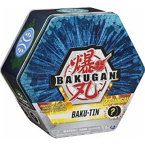 Spin Master Bakugan plechový box Baku-Tin – modrý