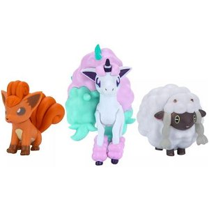 Jazwares Pokémon figurky Galarian Ponyta, Vulpix a Wooloo
