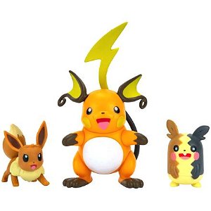 Jazwares Pokémon figurky Raichu, Morpeko a Eevee