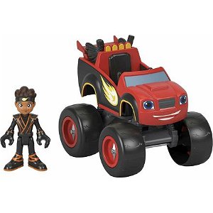 Mattel Plamínek a čtyřkoláci - auto Ninja Plamínek a figurka AJ