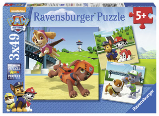 Ravensburger Puzzle Tlapková Patrola: Psí tým 3x49 dílků