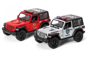Sparkys Kovový model - Jeep Wrangler 2018 Policie nebo Hasiči
