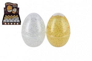 Teddies Sliz - hmota vejce třpytivé glitter 7cm 2 barvy (1 ks)