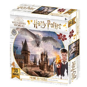 PRIME 3D PUZZLE - Harry Potter - Bradavice a Hedvika 300 dílků