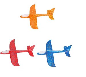 TIP! Letadlo házecí polystyrenové 48 cm - SVÍTÍCÍ Barva: Oranžová