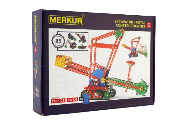 Merkur Toys Stavebnice MERKUR 5 80 modelů 767ks v krabici 36x27x8cm
