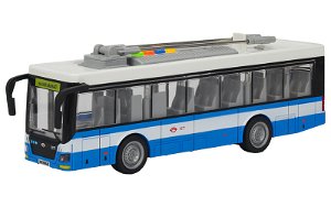 Sparkys City Service Car - Trolejbus Modro-Bílý 1:16