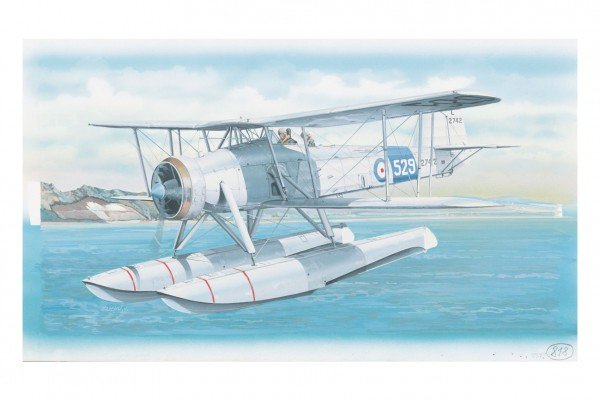 Směr Model Fairey Swordfish Mk.2 26,4x29cm v krabici 34x19x5,5cm
