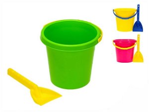 Mikro Trading Sada na písek - zelený kbelík a lopatička skladem