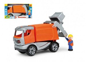 Lena Auto Truckies popeláři plast 25cm s figurkou v krabici 24m+