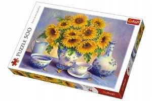 Trefl Puzzle Slunečnice malované 500 dílků 48x34cm v krabici 40x27x4,5cm