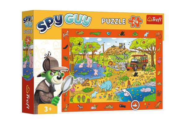 Trefl Puzzle Spy Guy - Safari 48x34cm 24 dílků v krabici 33x23x6cm