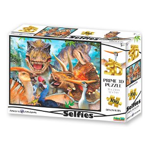 PRIME 3D PUZZLE - Dinosaur Selfie 100 dílků