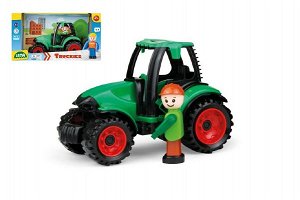 Lena Auto Truckies traktor plast 17cm s figurkou v krabici 24m+