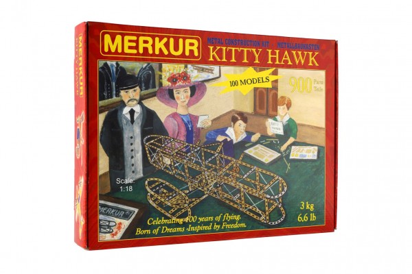 Merkur Toys Stavebnice MERKUR Kitty Hawk 100 modelů 900ks v krabici 36x27x5cm