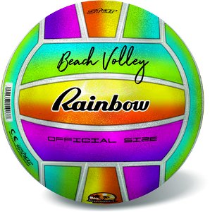 Alltoys Míč volejbalový Pearl Rainbow 21 cm