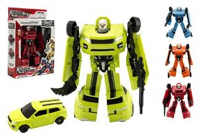 Teddies Transformer auto/robot plast 18cm 4 barvy v krabici 19x22x6cm