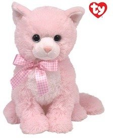 Alltoys Kass Beanie Boos plyšová kočička sedící růžová 24 cm