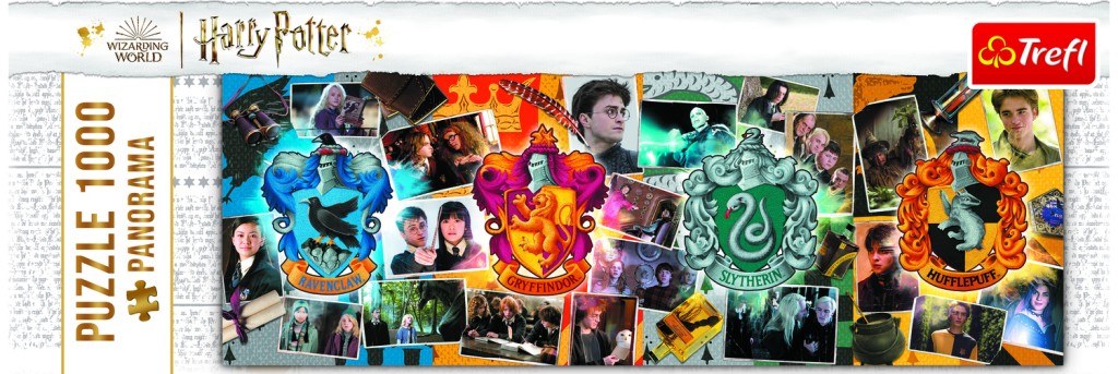 Trefl Puzzle Harry Potter Čtyři domy v Bradavicích 1000 dílků panorama