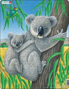 Larsen Puzzle Medvídek Koala s mládětem 25 dílků