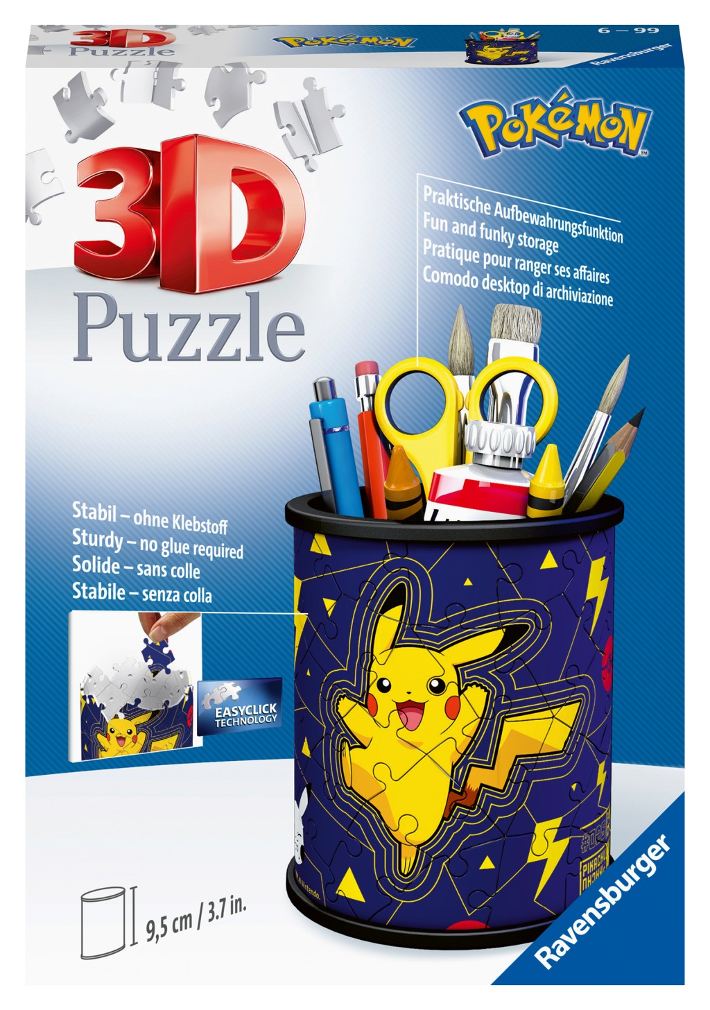 Ravensburger Puzzle 3D Stojan na tužky Pokémon 54 dílků