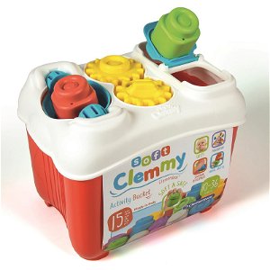 Clementoni - Clemmy baby Aktivní kyblík s prostrkávacími tvary